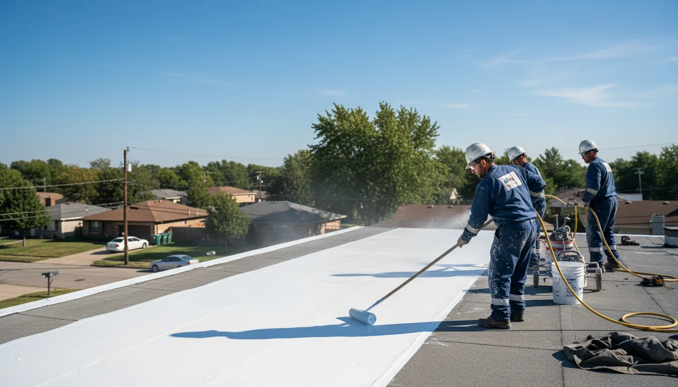 Commercial roof coating in Saint Stephens Church, VA near me